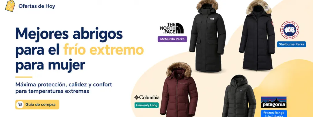 Mejores abrigos para el frío extremo para mujer