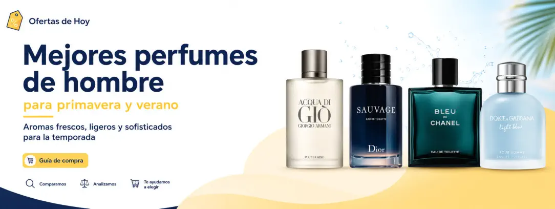 Mejores perfumes de hombre para primavera y verano